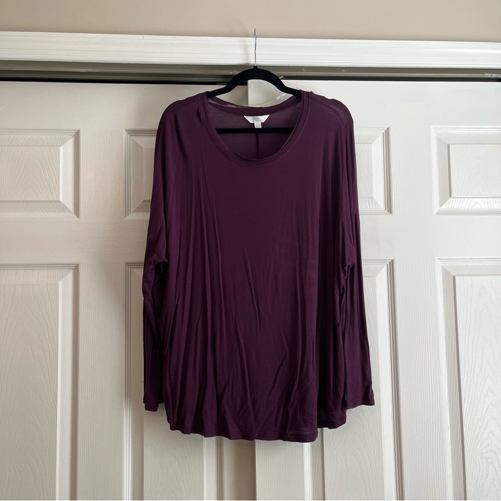 Purple long sleeve top